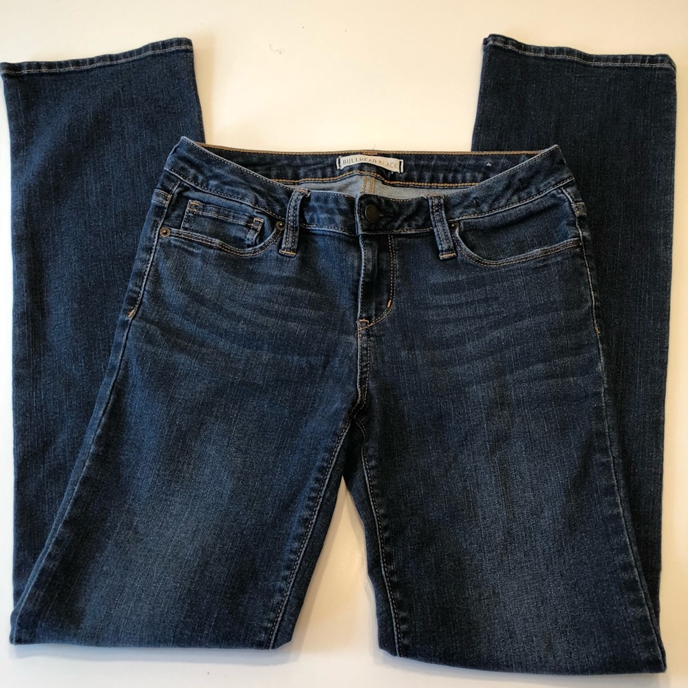 Bullhead Black Womens Straight Leg Jeans 9R